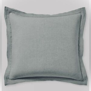 2 NEW Cavallo Linen Duvet EuroShams in Fog